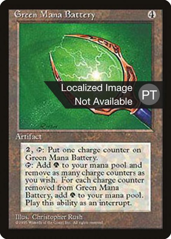 Green Mana Battery [Fourth Edition (Foreign Black Border)] | Golgari Games