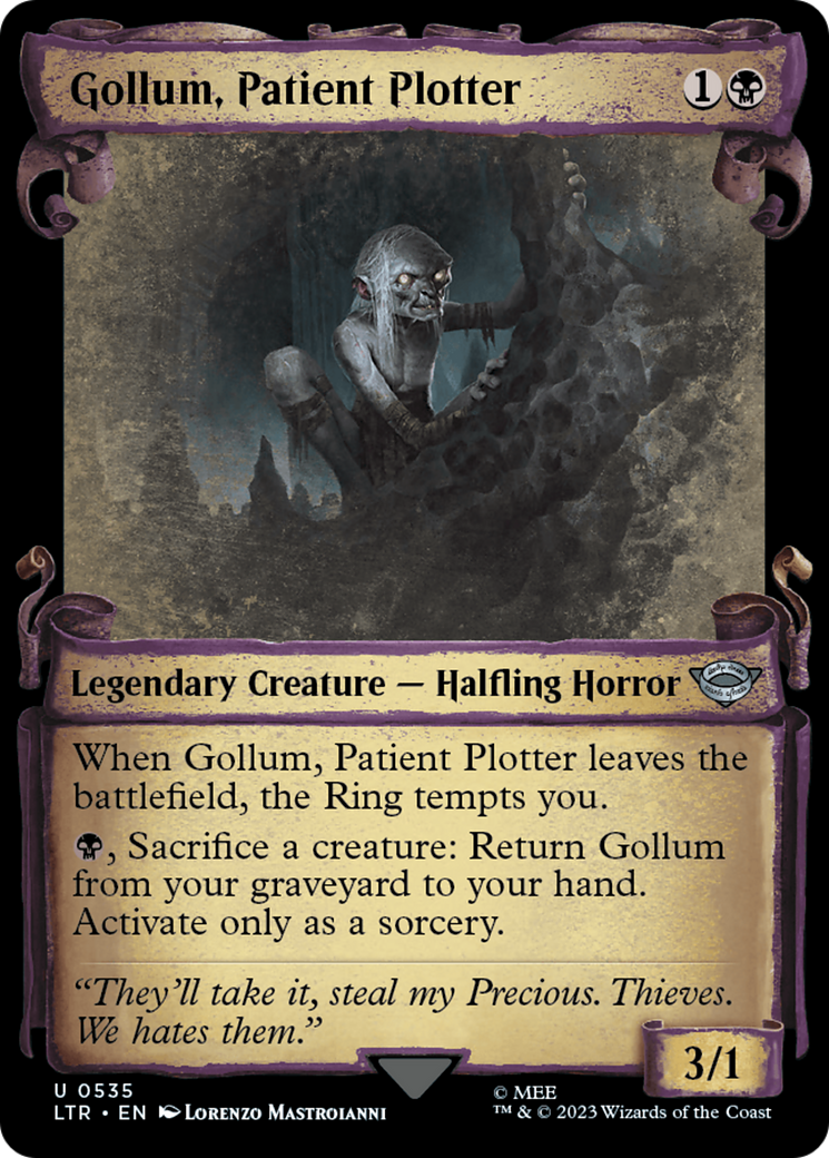 Gollum, Patient Plotter [The Lord of the Rings: Tales of Middle-Earth Showcase Scrolls] | Golgari Games