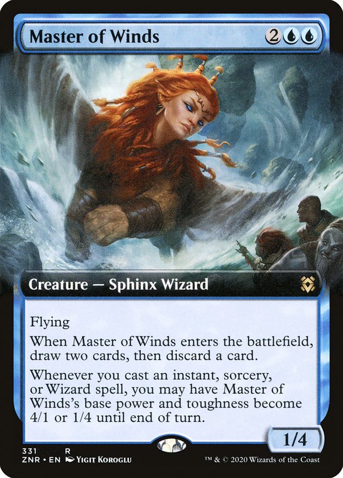 Master of Winds (Extended Art) [Zendikar Rising] | Golgari Games