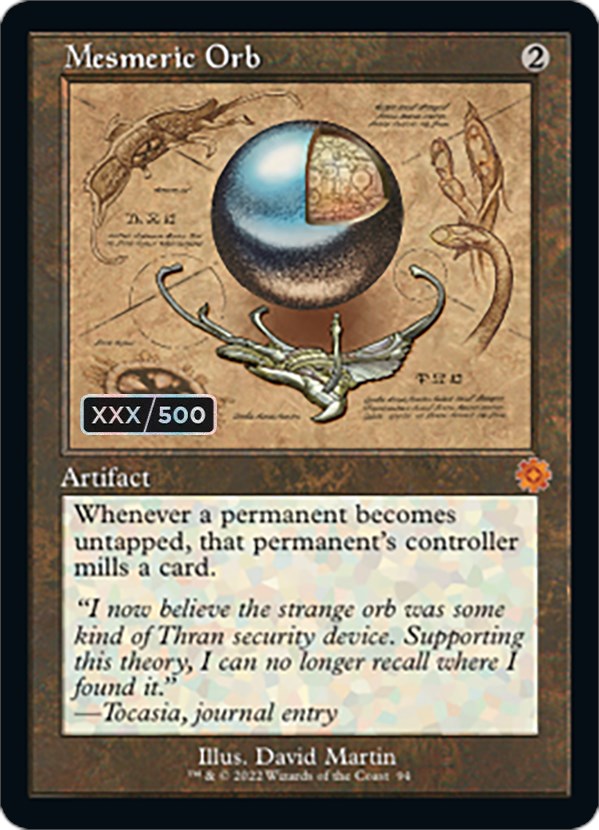 Mesmeric Orb (Retro Schematic) (Serial Numbered) [The Brothers' War Retro Artifacts] | Local Legends