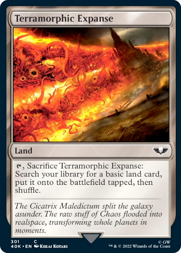 Terramorphic Expanse (Surge Foil) [Universes Beyond: Warhammer 40,000] | Local Legends