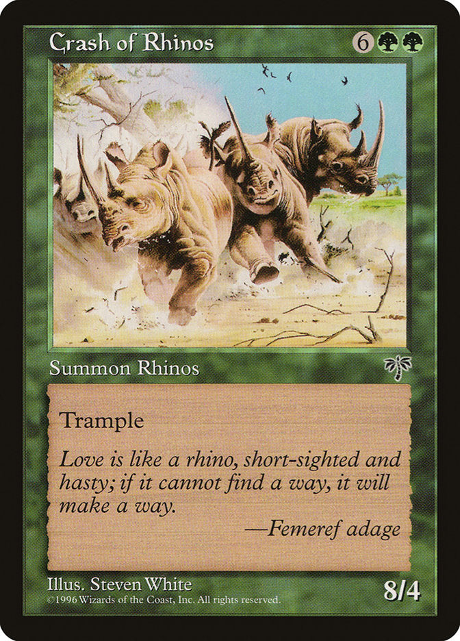 Crash of Rhinos [Mirage] | Golgari Games