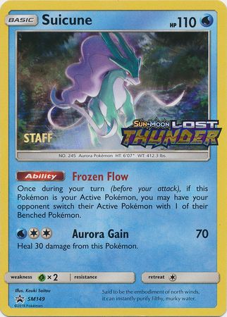 Suicune (SM149) (Staff Prerelease Promo) [Sun & Moon: Black Star Promos] | Golgari Games