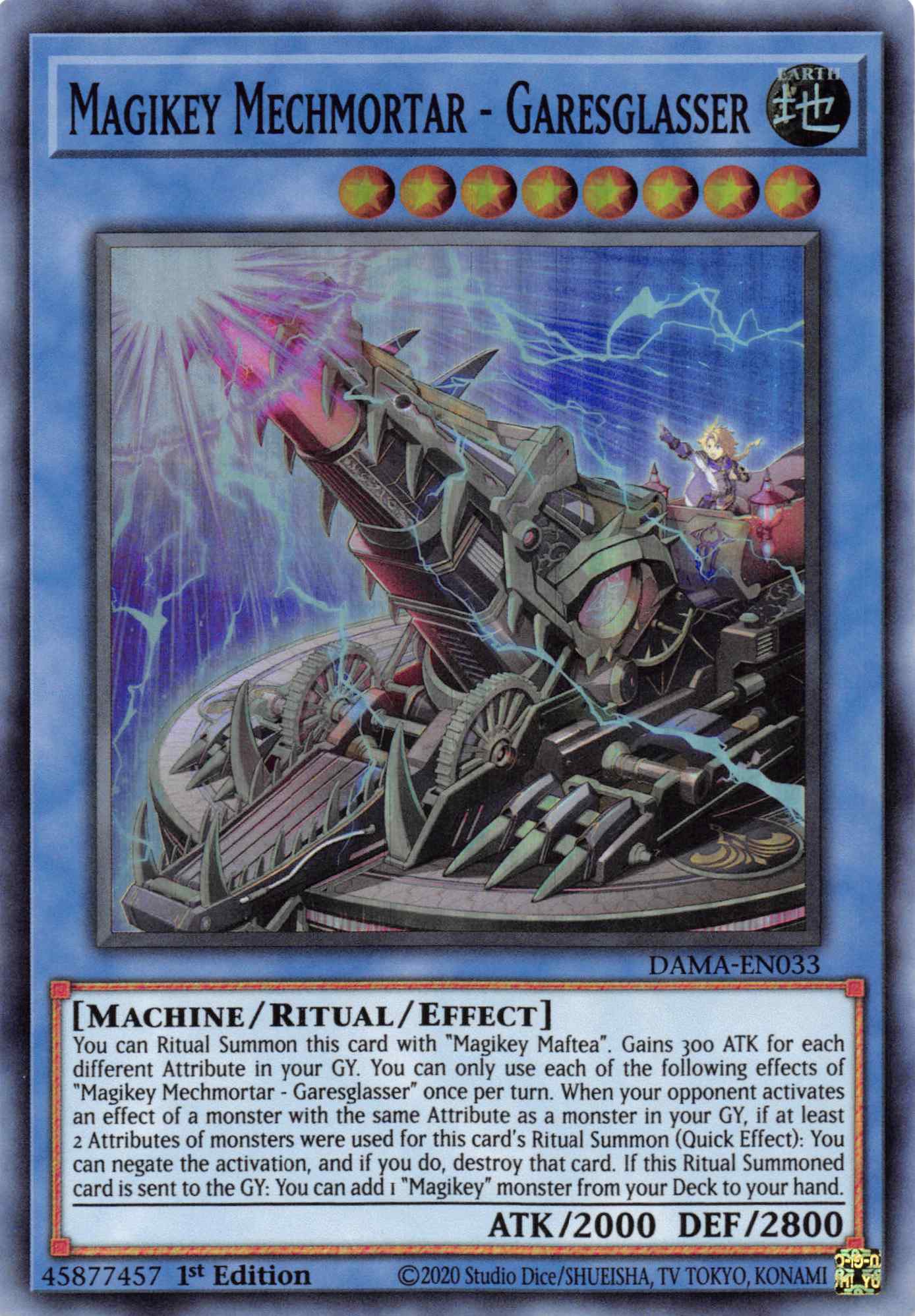 Magikey Mechmortar - Garesglasser [DAMA-EN033] Super Rare | Golgari Games