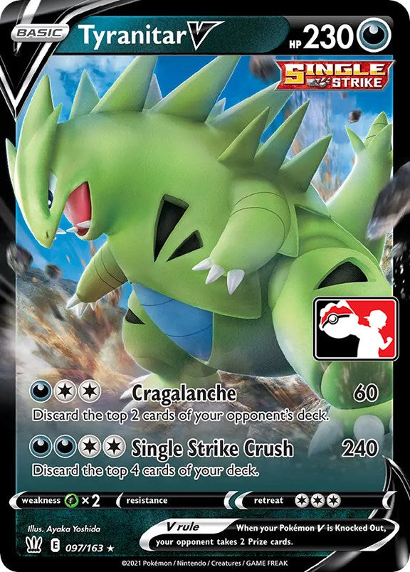 Tyranitar V (097/163) [Prize Pack Series One] | Golgari Games