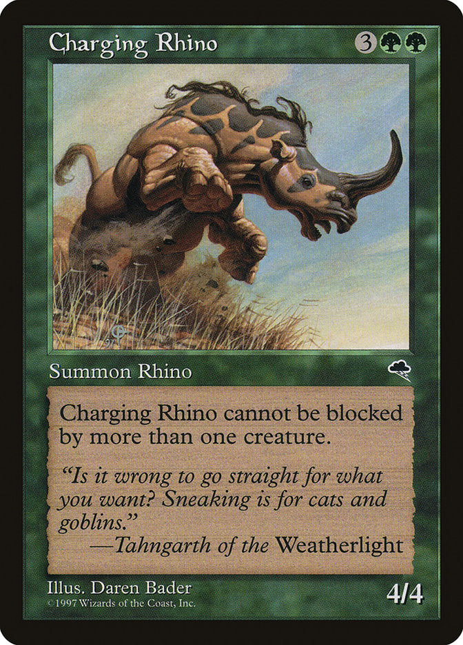 Charging Rhino [Tempest] | Golgari Games