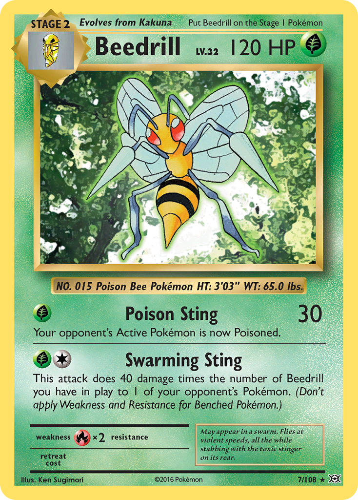 Beedrill (7/108) [XY: Evolutions] | Golgari Games