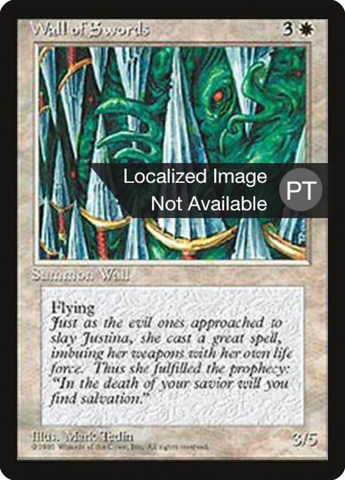 Wall of Swords [Fourth Edition (Foreign Black Border)] | Golgari Games