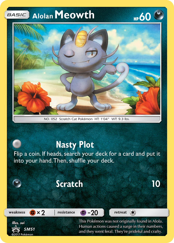 Alolan Meowth (SM51) [Sun & Moon: Black Star Promos] | Golgari Games