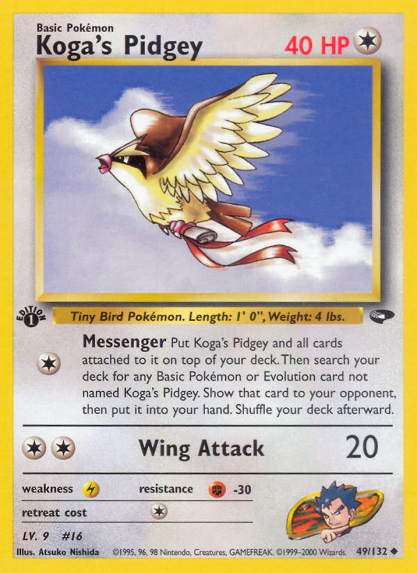 Koga's Pidgey (49/132) [Gym Challenge 1st Edition] | Golgari Games