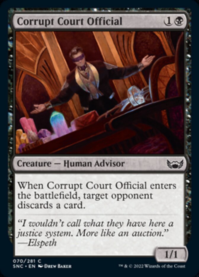 Corrupt Court Official [Streets of New Capenna] | Golgari Games