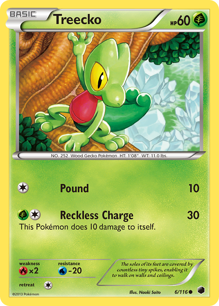 Treecko (6/116) [Black & White: Plasma Freeze] | Golgari Games