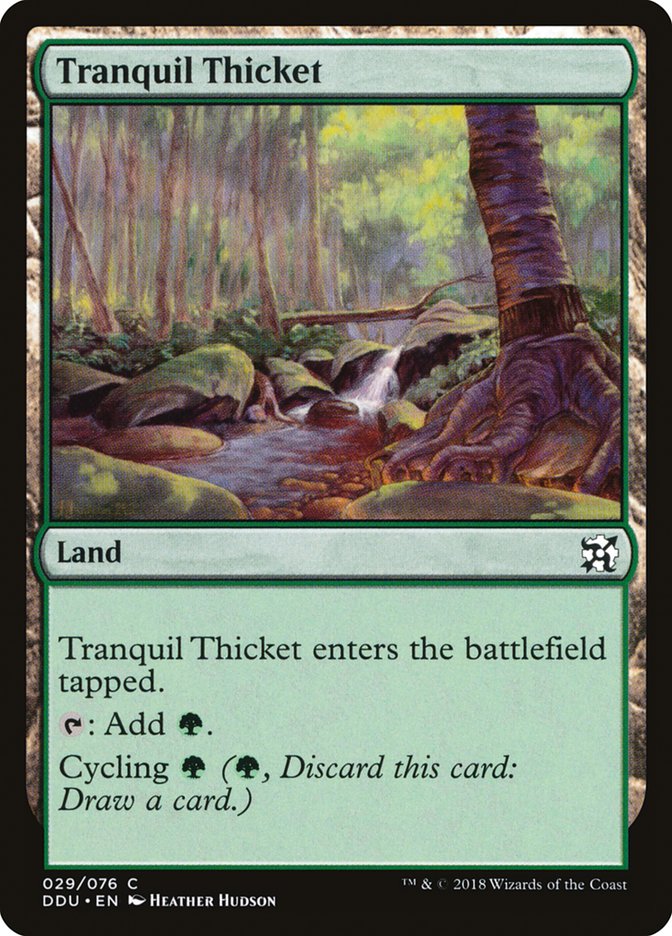 Tranquil Thicket [Duel Decks: Elves vs. Inventors] | Golgari Games