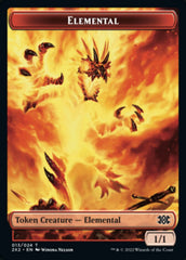 Elemental // Phyrexian Golem Double-sided Token [Double Masters 2022 Tokens] | Local Legends
