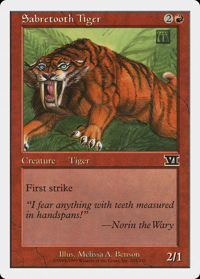 Sabretooth Tiger [Classic Sixth Edition] | Golgari Games