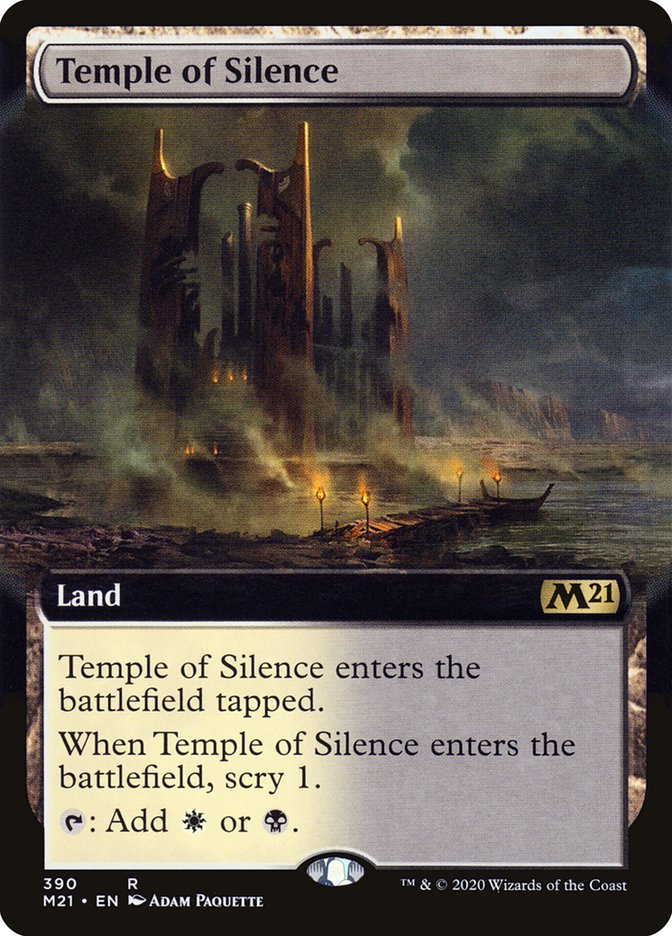 Temple of Silence (Extended Art) [Core Set 2021] | Local Legends