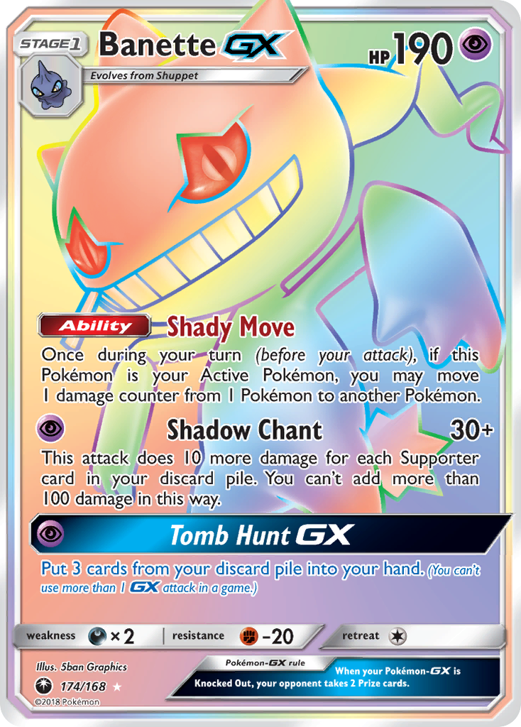 Banette GX (174/168) [Sun & Moon: Celestial Storm] | Golgari Games