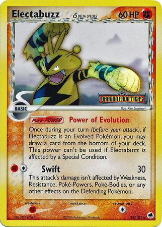 Electabuzz (29/101) (Delta Species) (Stamped) [EX: Dragon Frontiers] | Golgari Games