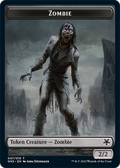 Zombie // Human Soldier Double-Sided Token [Game Night: Free-for-All Tokens] | Golgari Games