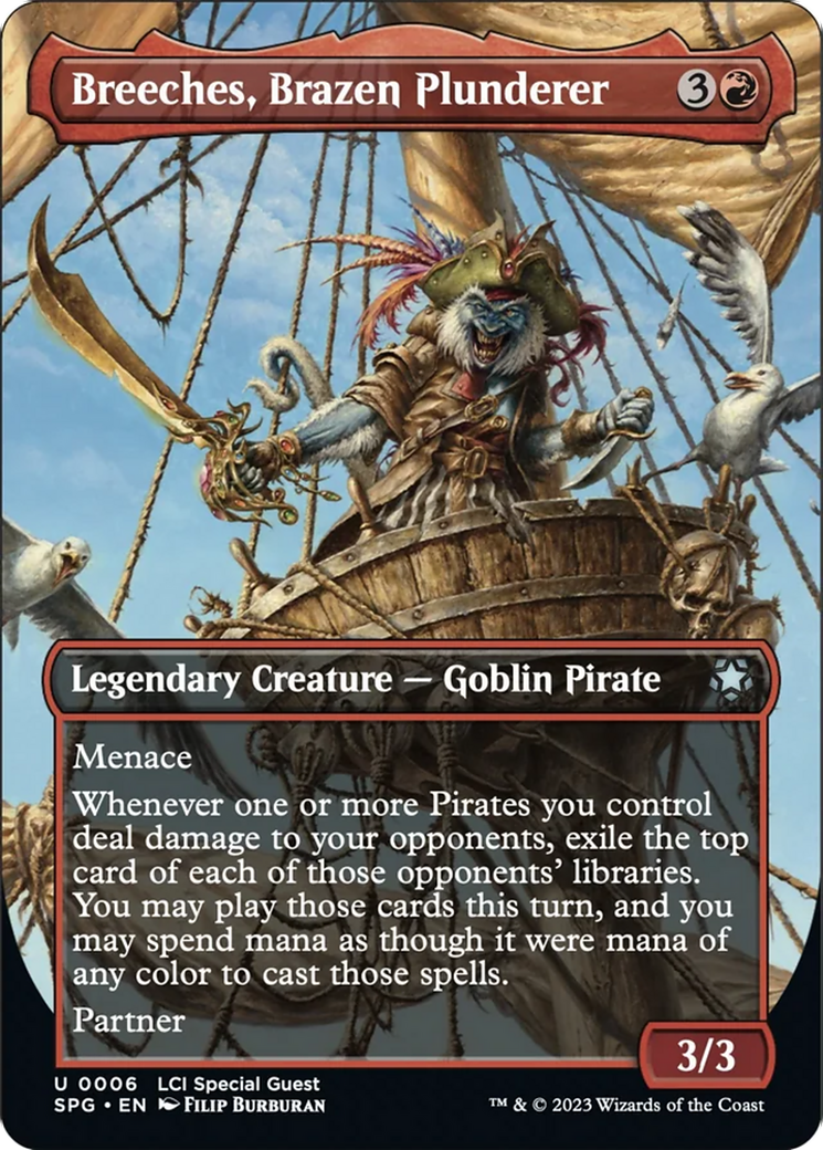 Breeches, Brazen Plunderer (Borderless) [The Lost Caverns of Ixalan Special Guests] | Local Legends