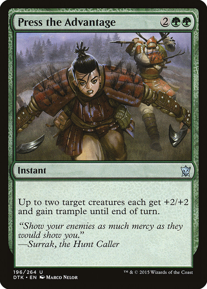 Press the Advantage [Dragons of Tarkir] | Golgari Games