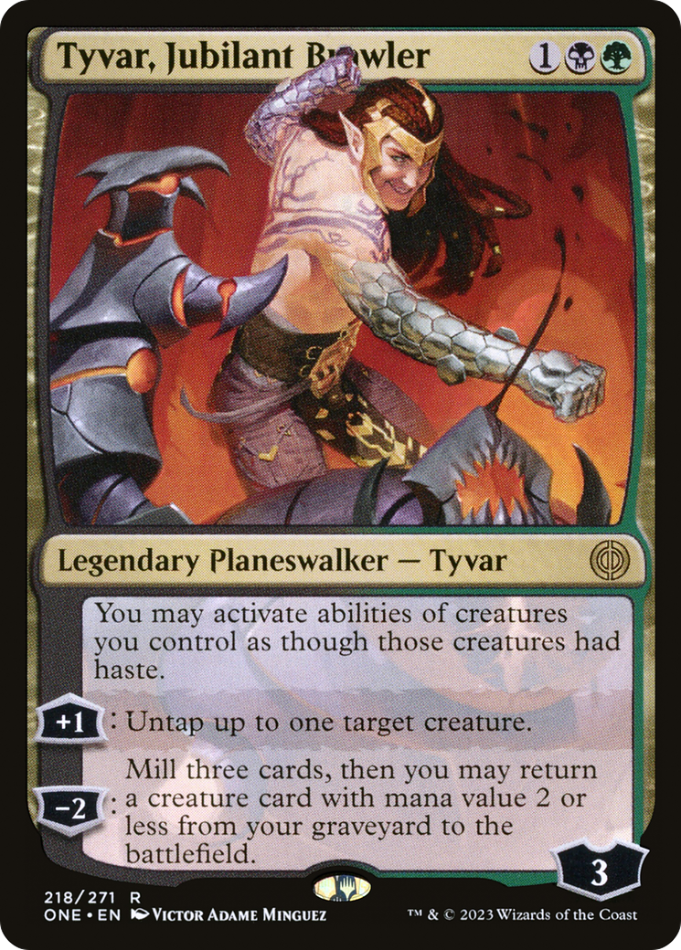 Tyvar, Jubilant Brawler [Phyrexia: All Will Be One] | Golgari Games