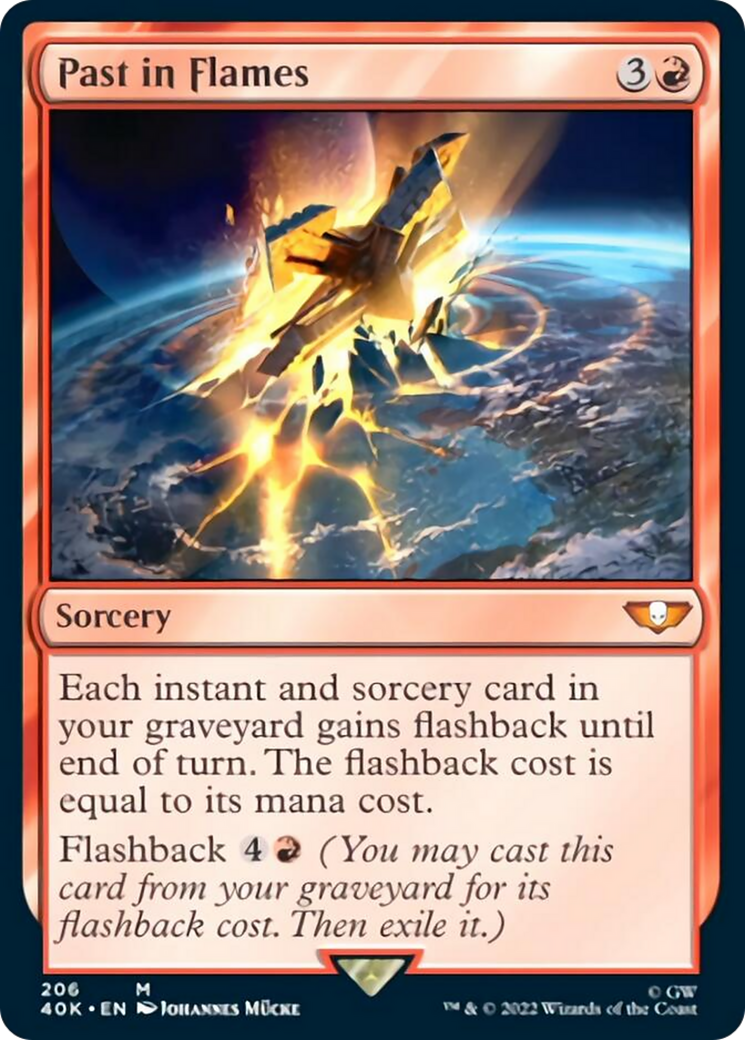 Past in Flames (Surge Foil) [Universes Beyond: Warhammer 40,000] | Local Legends