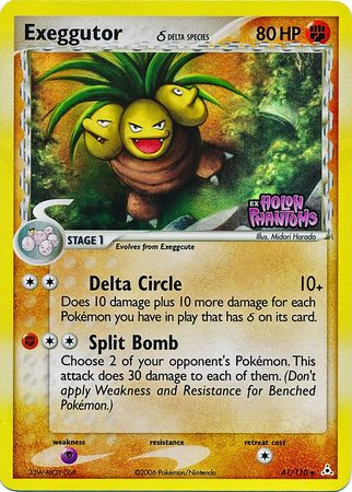 Exeggutor (41/110) (Delta Species) (Stamped) [EX: Holon Phantoms] | Golgari Games