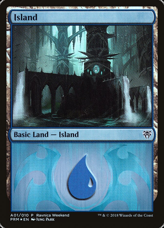 Island (A01) [Ravnica Allegiance Ravnica Weekend] | Golgari Games