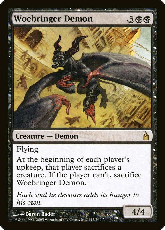 Woebringer Demon [Ravnica: City of Guilds] | Golgari Games