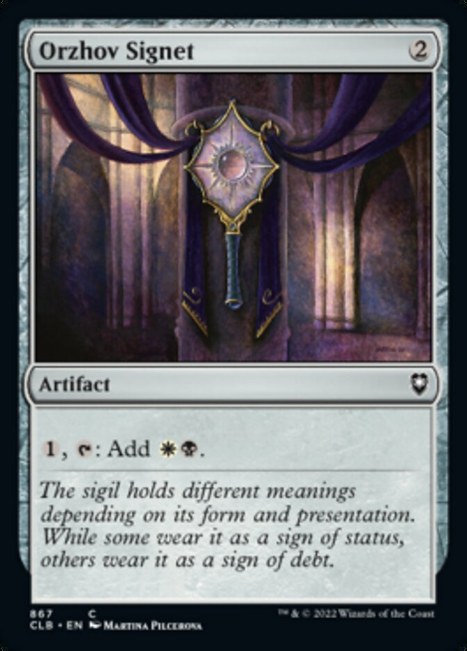Orzhov Signet [Commander Legends: Battle for Baldur's Gate] | Local Legends