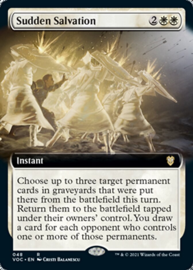 Sudden Salvation (Extended Art) [Innistrad: Crimson Vow Commander] | Local Legends