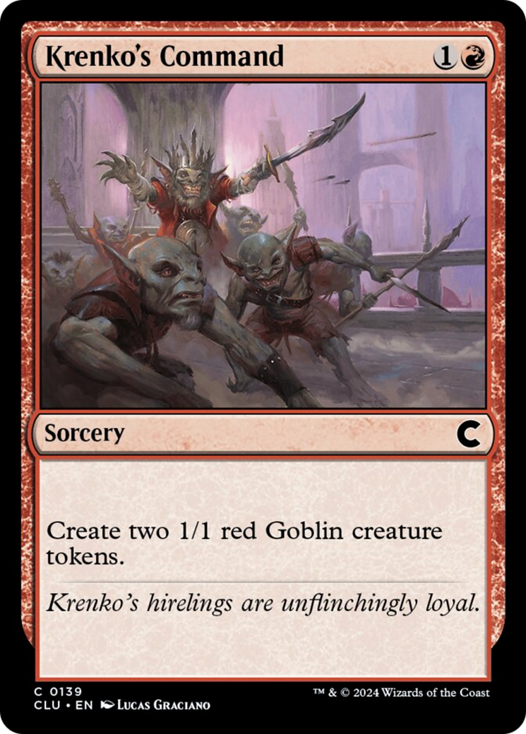 Krenko's Command [Ravnica: Clue Edition] | Local Legends