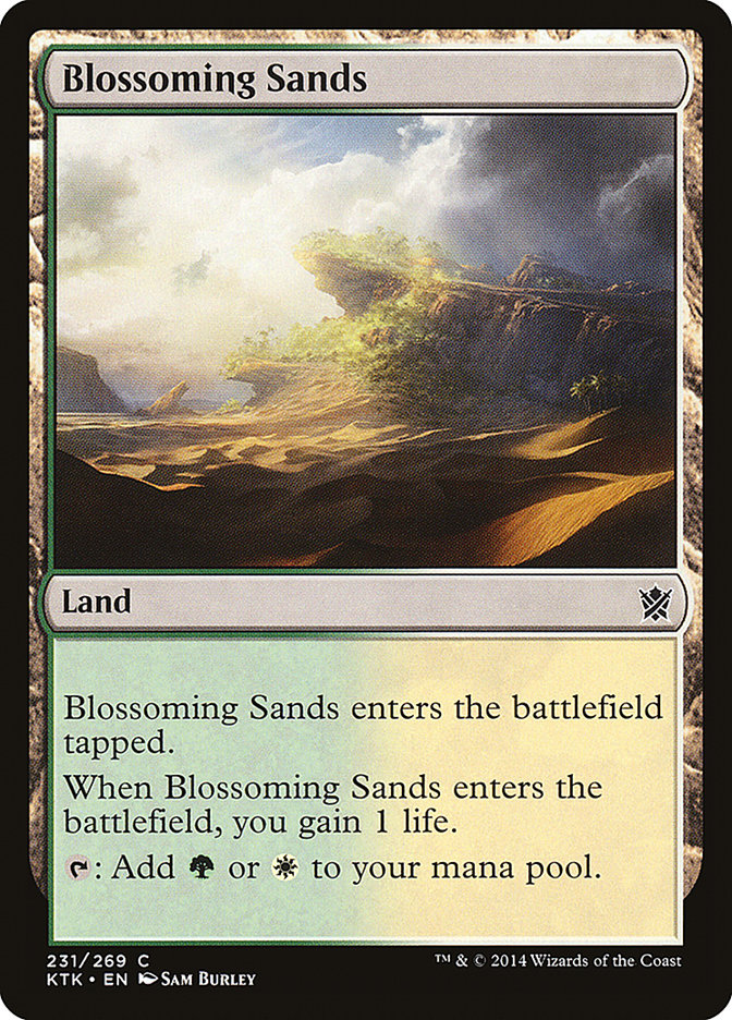 Blossoming Sands [Khans of Tarkir] | Golgari Games