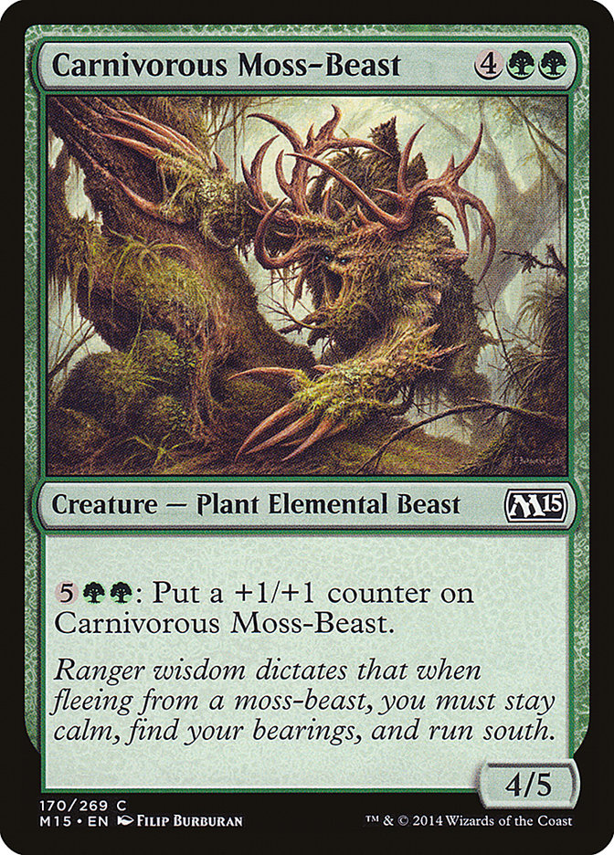 Carnivorous Moss-Beast [Magic 2015] | Golgari Games