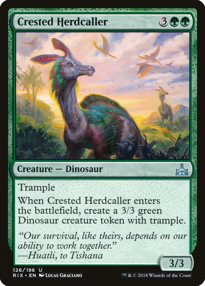 Crested Herdcaller [Rivals of Ixalan] | Golgari Games