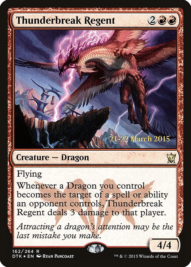 Thunderbreak Regent [Dragons of Tarkir Prerelease Promos] | Golgari Games