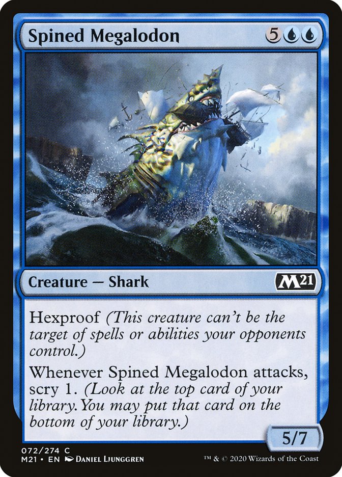 Spined Megalodon [Core Set 2021] | Golgari Games