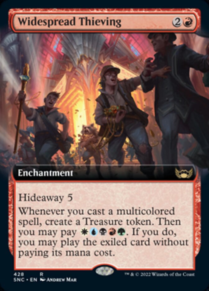 Widespread Thieving (Extended Art) [Streets of New Capenna] | Golgari Games