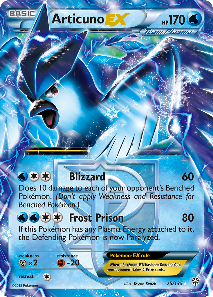 Articuno EX (25/135) [Black & White: Plasma Storm] | Golgari Games