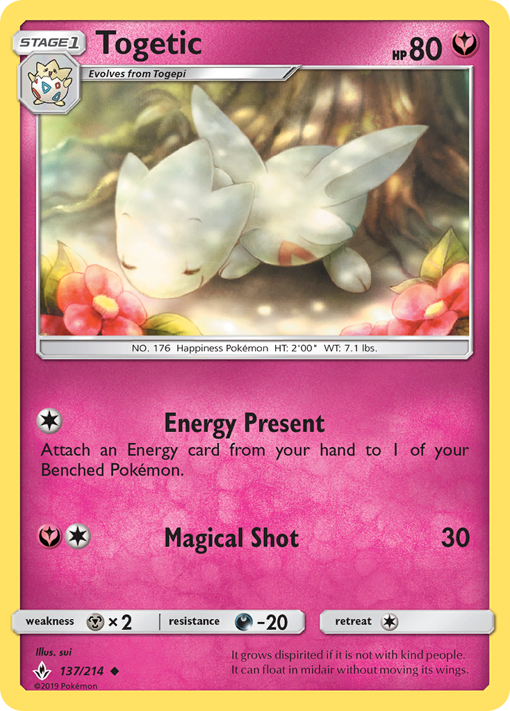 Togetic (137/214) [Sun & Moon: Unbroken Bonds] | Golgari Games