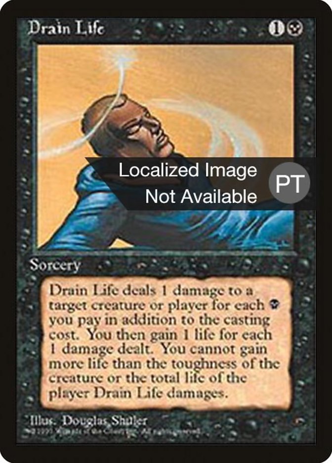 Drain Life [Fourth Edition (Foreign Black Border)] | Golgari Games