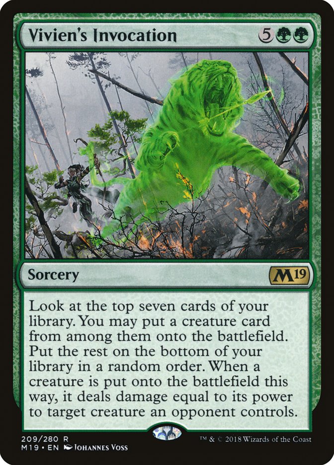 Vivien's Invocation [Core Set 2019] | Golgari Games