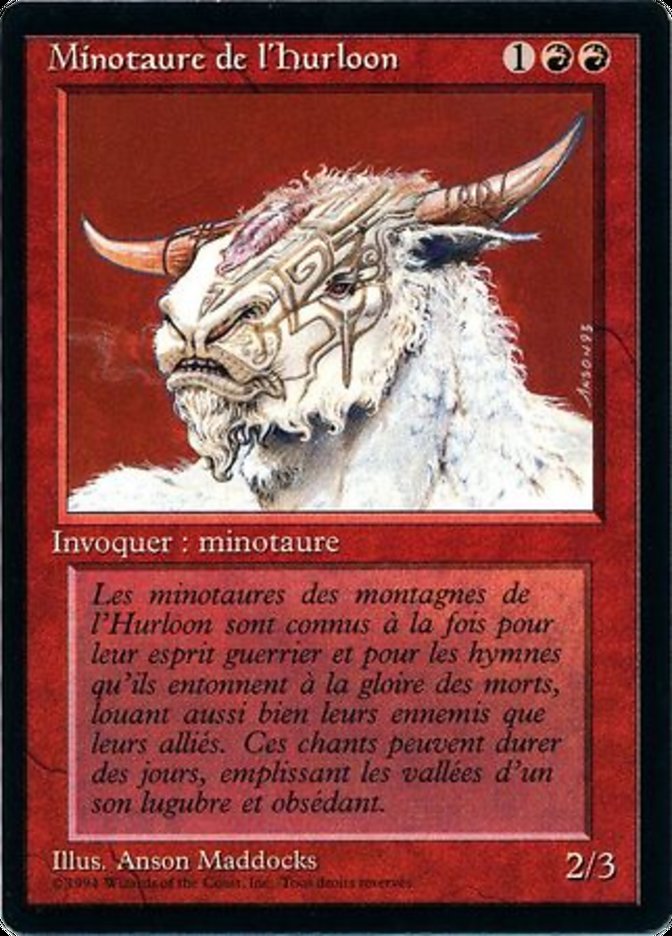 Hurloon Minotaur [Foreign Black Border] | Golgari Games