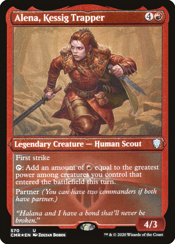 Alena, Kessig Trapper (Foil Etched) [Commander Legends] | Golgari Games