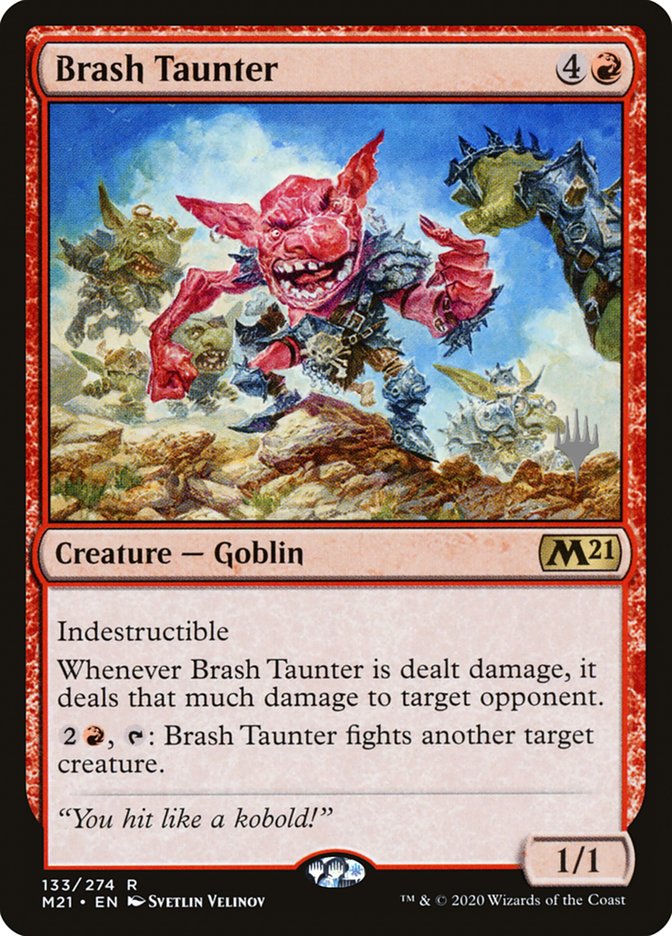 Brash Taunter (Promo Pack) [Core Set 2021 Promos] | Golgari Games