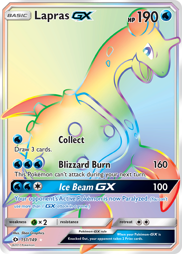 Lapras GX (151/149) [Sun & Moon: Base Set] | Golgari Games