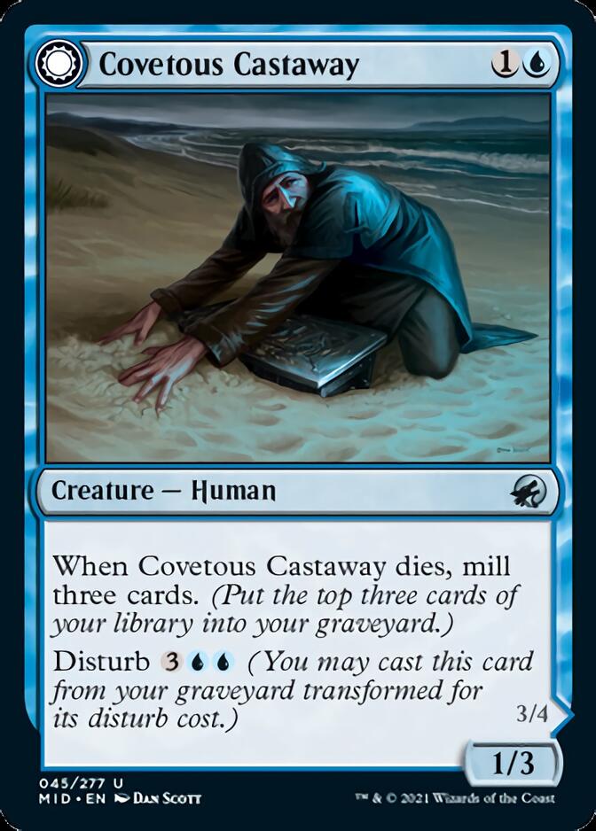 Covetous Castaway // Ghostly Castigator [Innistrad: Midnight Hunt] | Golgari Games