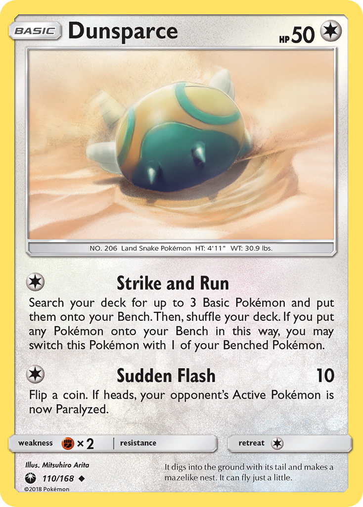 Dunsparce (110/168) [Sun & Moon: Celestial Storm] | Golgari Games