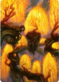 Grove of the Burnwillows Art Card [Zendikar Rising Art Series] | Golgari Games